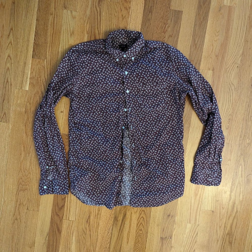J Crew Medium Tall Button Down Shirt